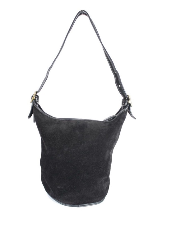 Coach Handbags - COACH Vintage Berkely Duffle Sac 9010 Black Leather & Suede Ruff Out XL
